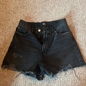Urban outfitters black A-line Denim cutoff shorts